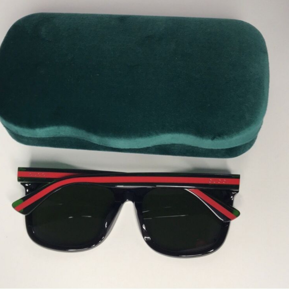 - 💯 - Authentic New Gucci GG0057SK 002 56 GG0057SK Men's Sunglasses - Picture 9 of 12